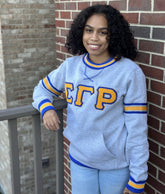 SGRho Grey Chenille Pocket Crewneck